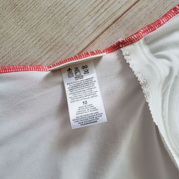 Michael Kors Animal Print Striking Colorful One-Piece Swimsuit Strapless Halter - Picture 12 of 13